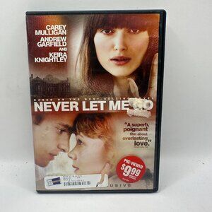 Never Let Me Go DVD Carey Mulligan Andrew Garfield Keira Knightley Drama